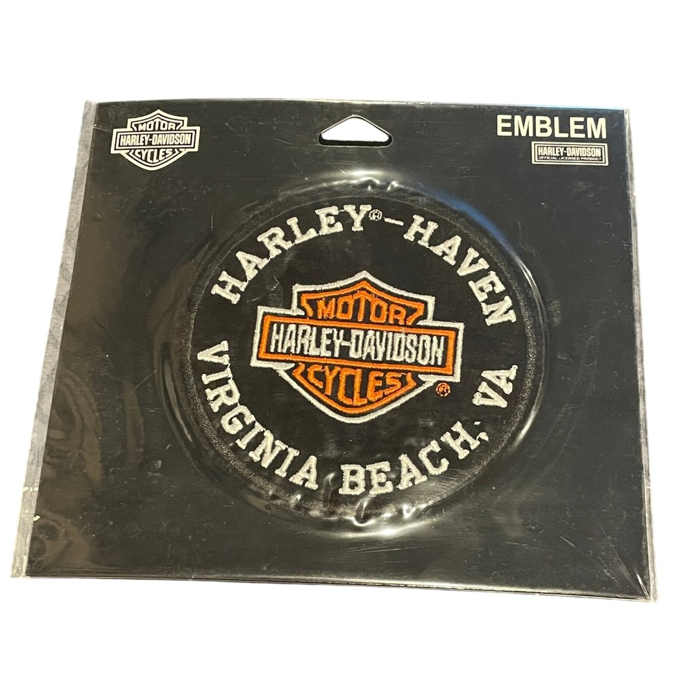 Harley-Davidson Virginia Beach Harley-Haven Sew On Patch 4 Inch Round 2008 NEW